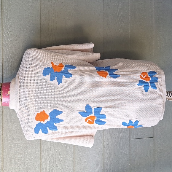 ASOS design knit relaxed camp collar polo button front shirt size Large - Picture 3 of 7